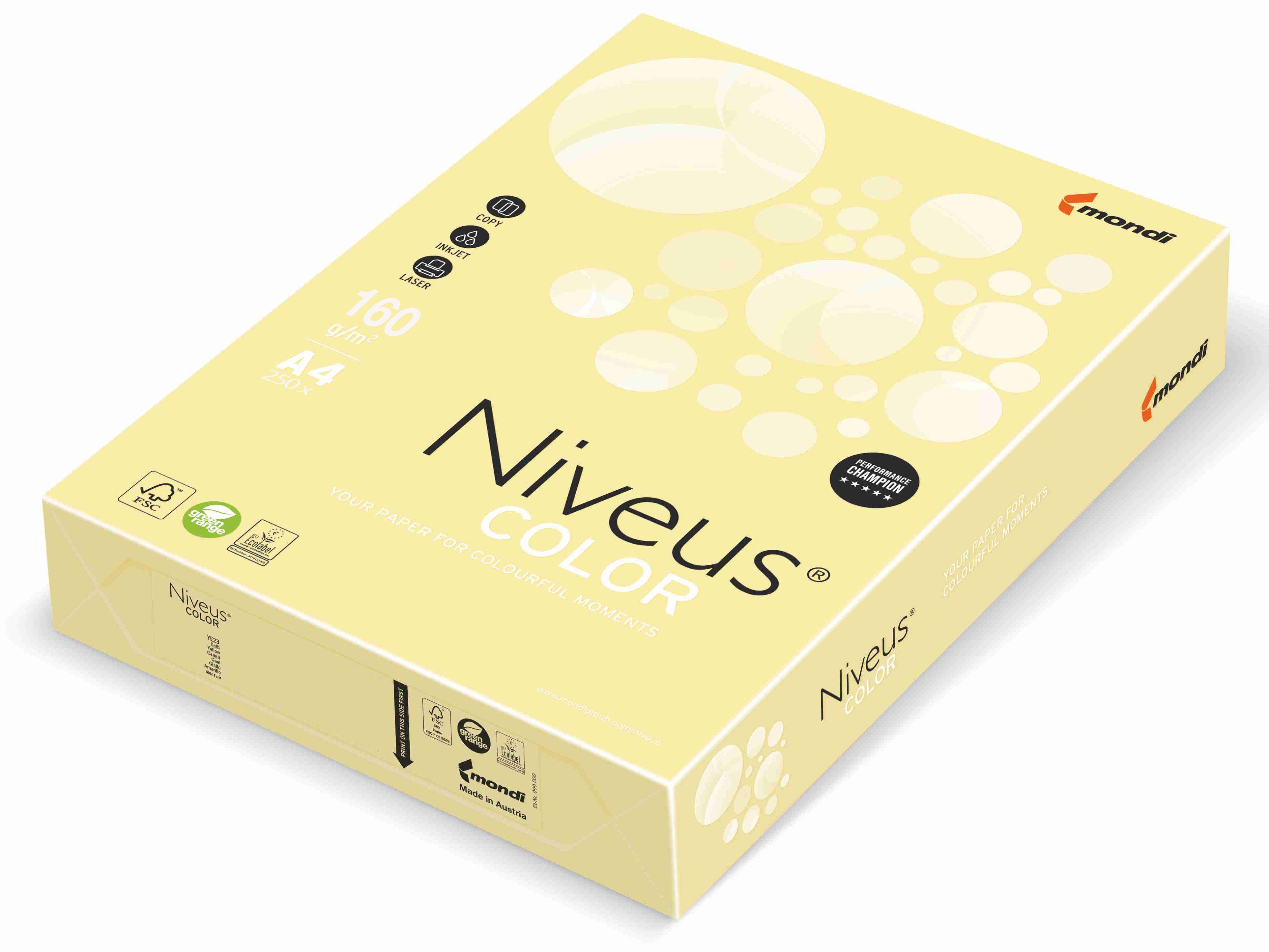 CARTON COPIATOR A4 GALBEN PAL 160G 250/TOP YE23 NIVEUS CARTON COPIATOR A4 GALBEN PAL 160G 250/TOP YE23 NIVEUS
